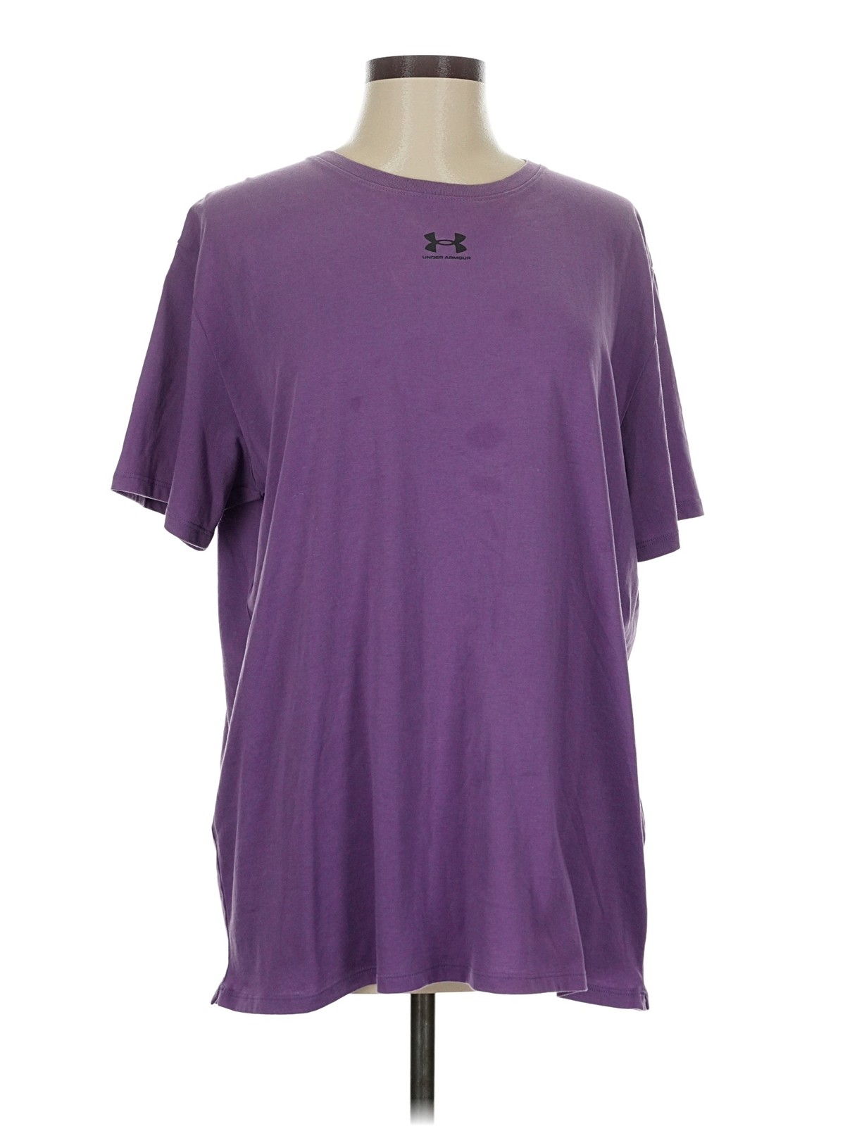 Under Armour Women Purple Short Sleeve Top M