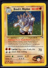 Brock's Rhydon 2/132 Holo Rare Gym Heroes Pokemon Near Mint