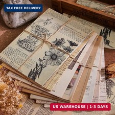 120 Sheets Vintage Scrapbook Paper Junk Journal Supplies Set 4 Styles Aesthetic