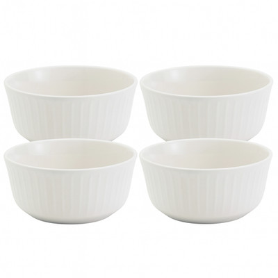 Haven Round Embossed bowls Set of 4--4.5'' inch