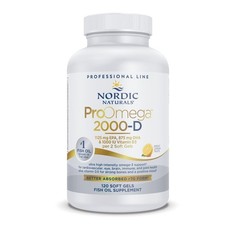 Nordic Naturals ProOmega 2000-D, Lemon Flavor - 120 120 Count Pack of 1 