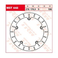 TRW Bremsscheibe (FüR: Honda VFR 1200 F ABS DCT SC63 10-16 Hinten )