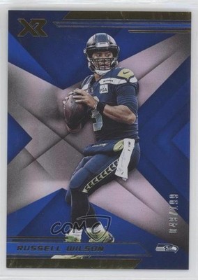 2019 Panini XR Blue 49/199 Russell Wilson #13 pm6