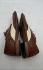 Stacy Adams Mens Brown Cream Crocodile Leather Oxford Dress Shoes Size US 9.5 — photo 2