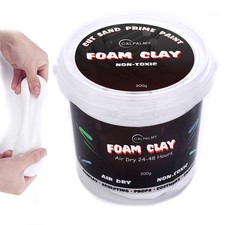 Moldable Cosplay Foam Clay White   High Density and Hiqh 300g, White