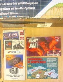 Sega Genesis 1 Console System Bundle (1602) + Original Box, AC Power & Much More