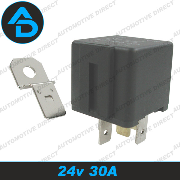 4 PIN NORMALLY OPEN 24V 30A AUTOMOTIVE RELAY SPST TYPE A - Picture 1 of 9