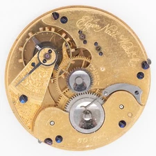 Elgin Grade 48 18-Size 13-Jewel Interchangeable Antique Pocket Watch Movement
