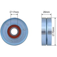 NTY Spannrolle Keilrippenriemen FüR Chrysler Voyager IV RG 2.8 CRD 2.5 RS