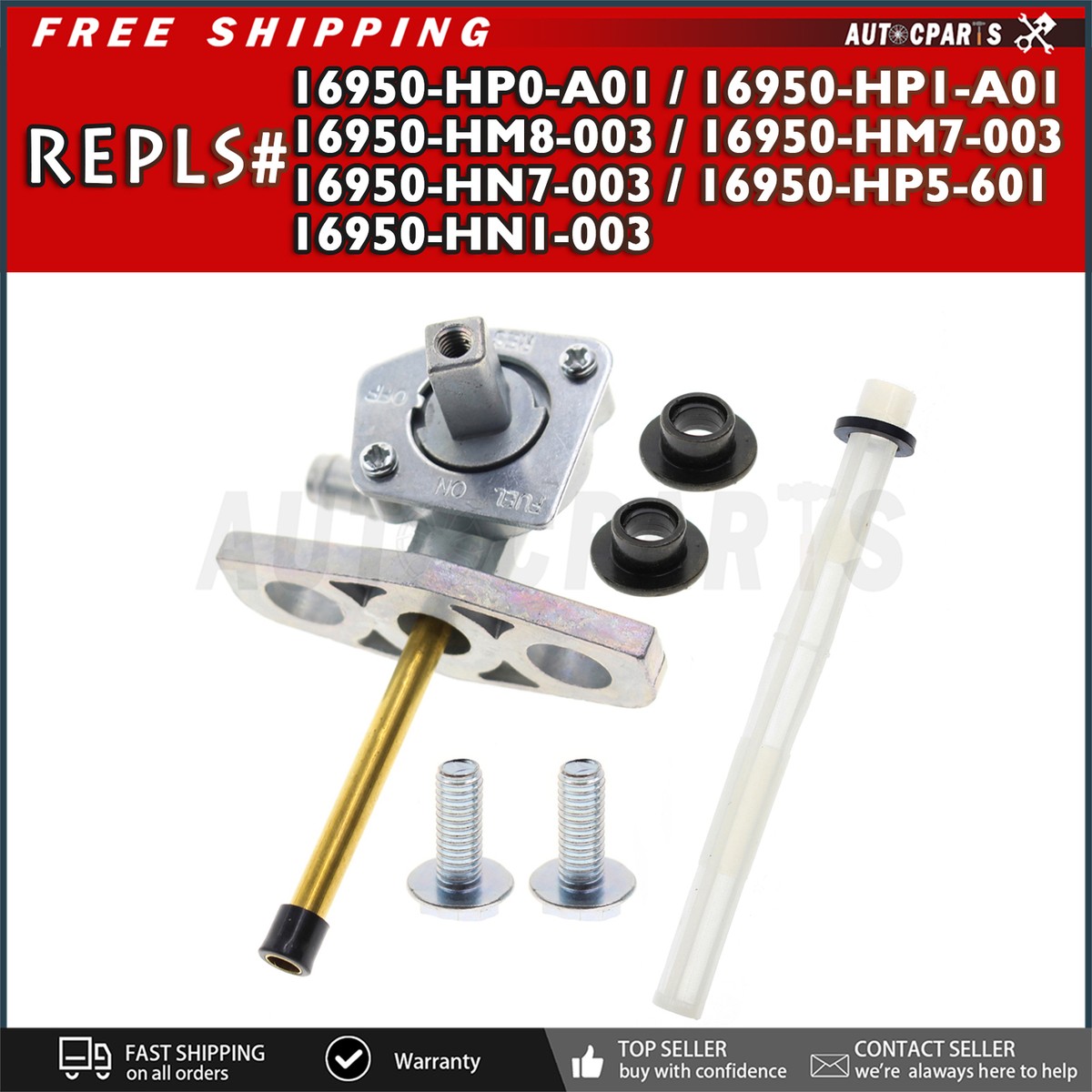 Benzinhahn Kraftstoffhahn Schalter F&uuml;r Honda Recon 250 Rancher 350 Foreman 500 E