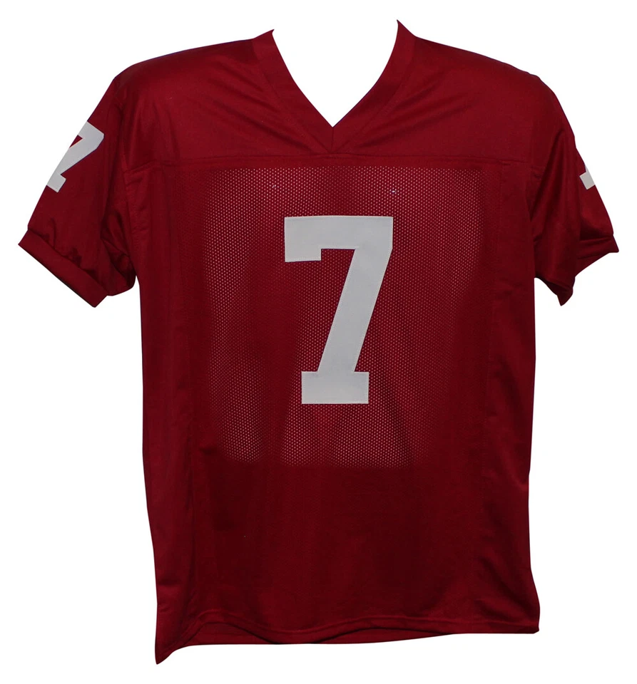 John Elway Autographed/Signed College Style Red Jersey Beckett BAS 32127 - Image 3 of 3