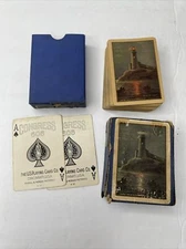 Vintage 1908 Congress 606 Playing Cards  Beacon Lighthouse  Pinochle Double Slak