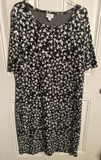 Lularoe Black White Tulip Dress Women’s Size 3xl Plus Size