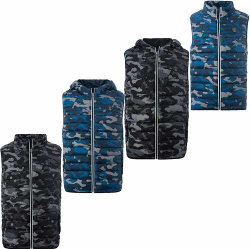 Soul Star Mens Gilet Body Warmer Camo 