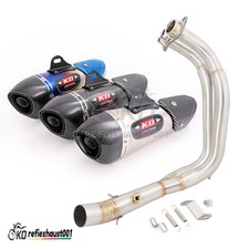 For Yamaha YZF R7 2021-2023 MT07 FZ07 Full Exhaust System Front Pipe Muffler Tip