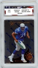 1997 Pinnacle #134 Walter Jones Rookie Card AGC 10 Gem Mint Seattle Seahawks