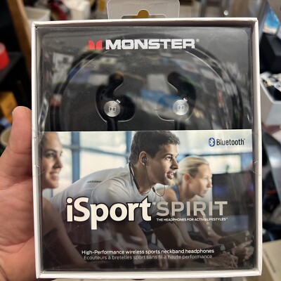 Monster iSport Spirit Wireless Bluetooth Headphones Built-in Mic 8H Playtime