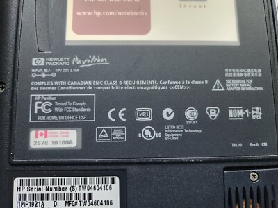 HP Pavilion N3410 12.1'' (AMD-K6®-2 @ 551MHz ,256MB RAM , 6.04GB