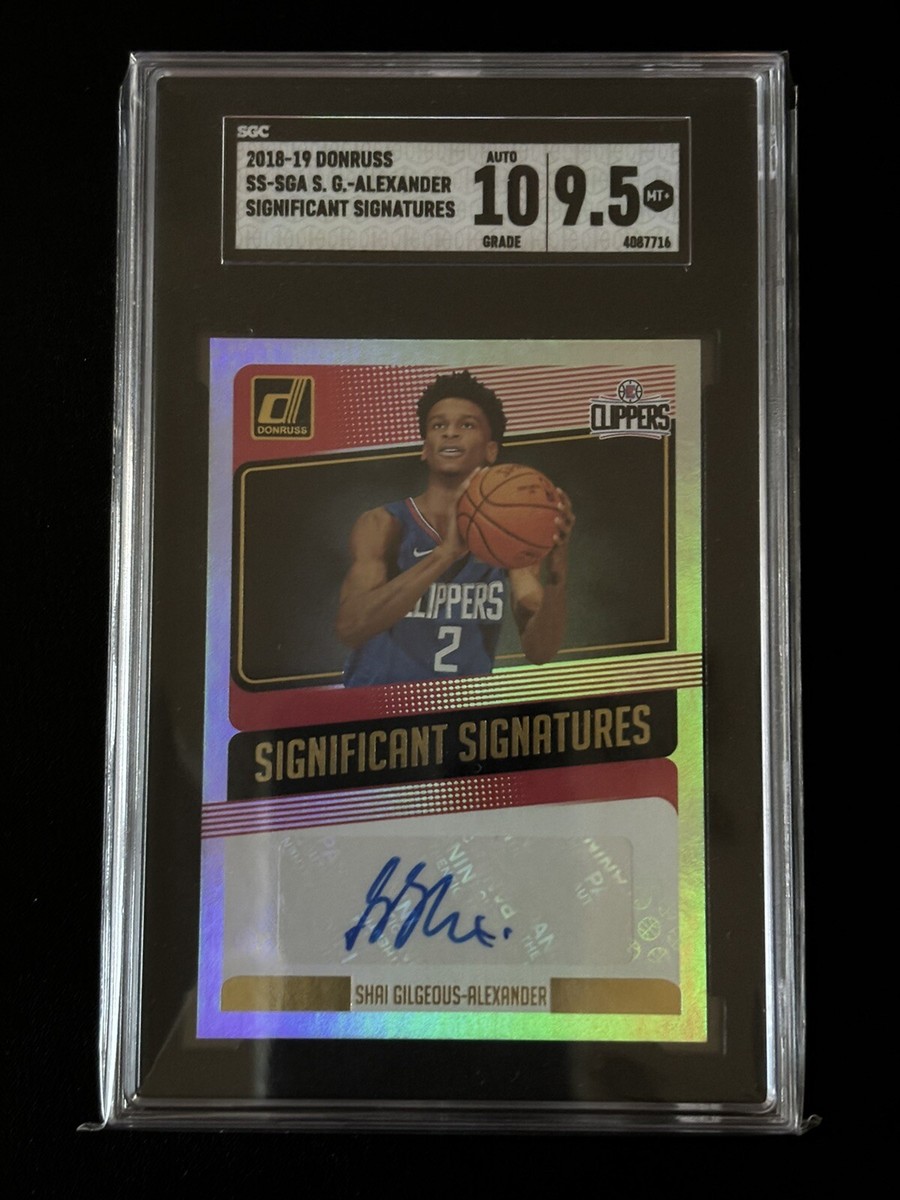 Shai Gilgeous-Alexander RC直書きサイン 2018-19 Donruss Shai Gilgeous-Alexander Significant