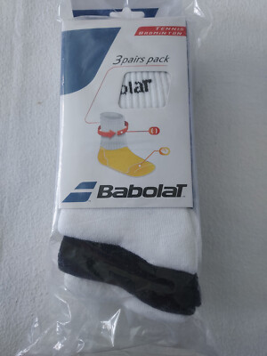 Babolat Tennissocken x3, 2x weiß/1x schwarz Gr. 47/50