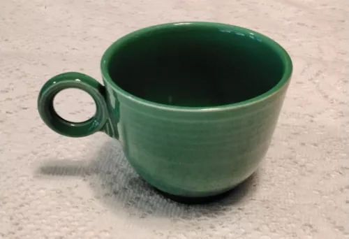 Vintage Homer Laughlin Fiesta Medium Green Tea Cup Ring Handle 