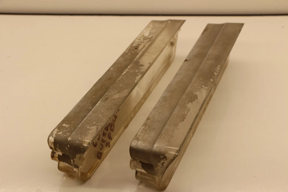 Par de lentes especiales de luz direccional de estacionamiento Buick 1964 fabricante de equipos originales 5955123 guía 4Z Foto 3 de 4