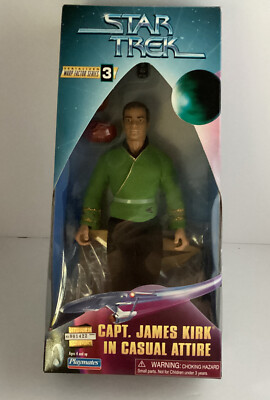 1997 Playmates STAR TREK 9'' Captain JAMES T. KIRK Casual Attire NIB VINTAGE