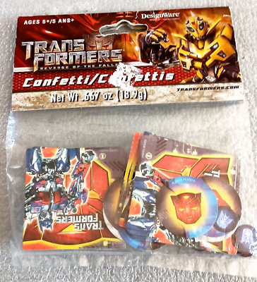 Transformers Revenge of The Fallen Confetti NOS New MIP DesignWare 2008
