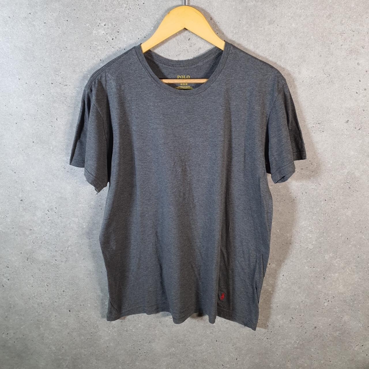 Polo Ralph Lauren vintage uomo grigio medio ricamato vestibilità classica pony