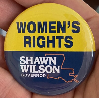 2023 Shawn Wilson for Governor Louisiana Democrat 2 1/4  Cello Button Pin Women