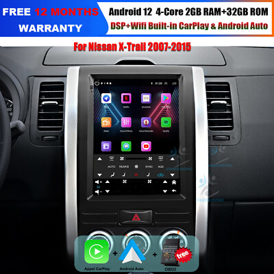 für Nissan X-Trail 2007-2015 Android Autoradio CarPlay GPS Navigation BT DAB+DSP