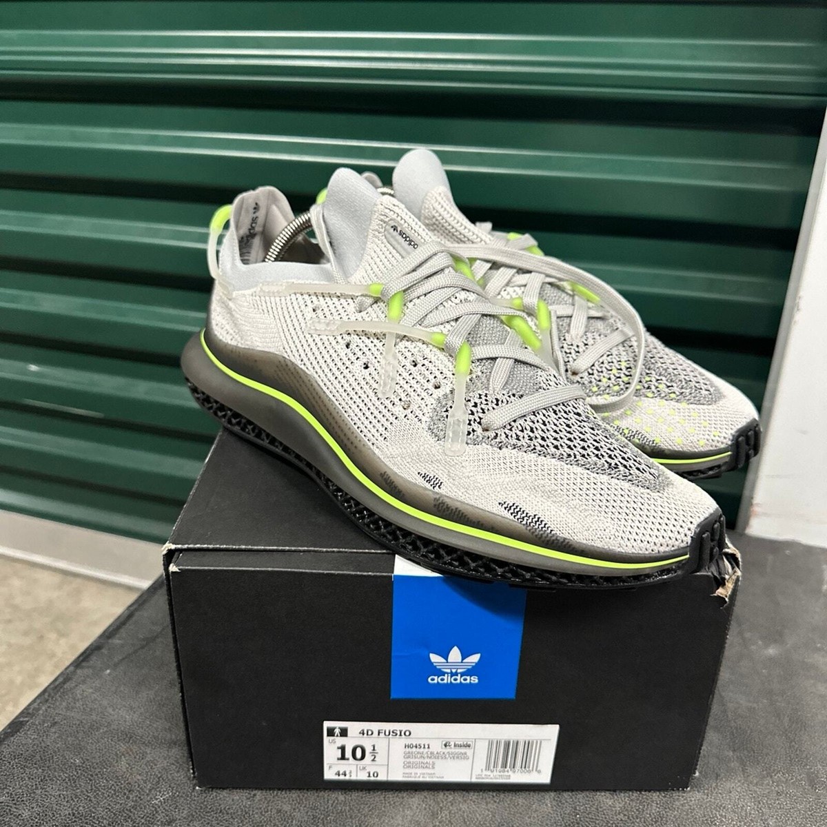 Adidas‎ Originals Sneaker Shoes 4D Fusio Gray Solar Yellow FY5928 Men\'s Size 7 adidas 4D Fusio Grey Solar Yellow | eBay main image 2