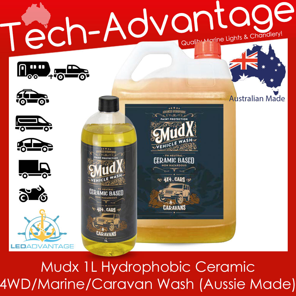 Mudx 1L Ceramic Coating Wash, Coat Protect 4×4, Car, Motorbike