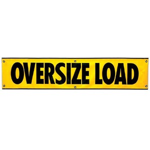 72" x 12" Oversize Load Vinyl Banner