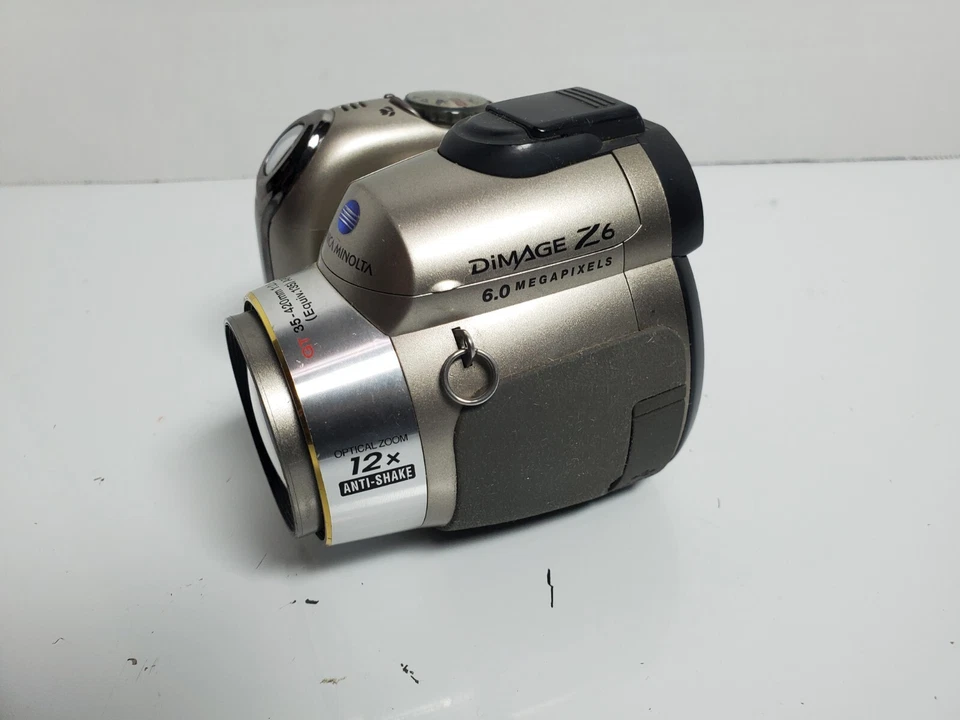 Konica Minolta DiMAGE Z6 6.0MP Digital Camera - Silver - TESTED - Camera ONLY! - Image 3 of 4