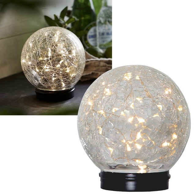 Gartenlaternen Windlichter Garten Terrasse Led Solar Kugel Leuchte Mit 30 Micro Leds Warmweiss Glaskugel Hangelampe Garten Patronlarinensesindeyiz Org