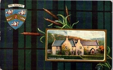 Vintage Tuck's Scottish Clans Postcard MacKay Tongue House 1909 Barrington MA