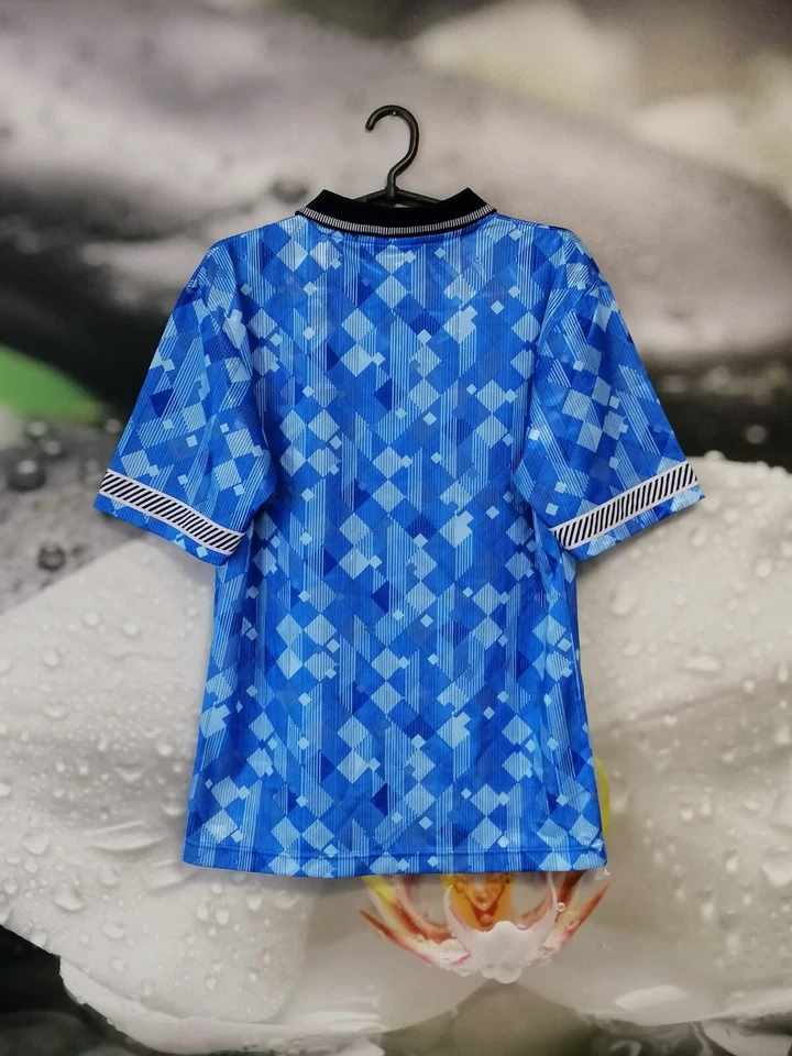 Inglaterra 1990 - 1992 3ª Tercera Camiseta Fútbol Camiseta Score Sorteo Talla L Foto 2 de 4