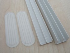 Vivarium RUNNERS 6mm glass track for 4ft wide vivs + handles , 1195mm long