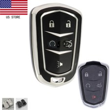 Cadillac Remote Key Fob Car Key Case Cover Keychain Fit Ct6 Xt5 Cts Xts Ats