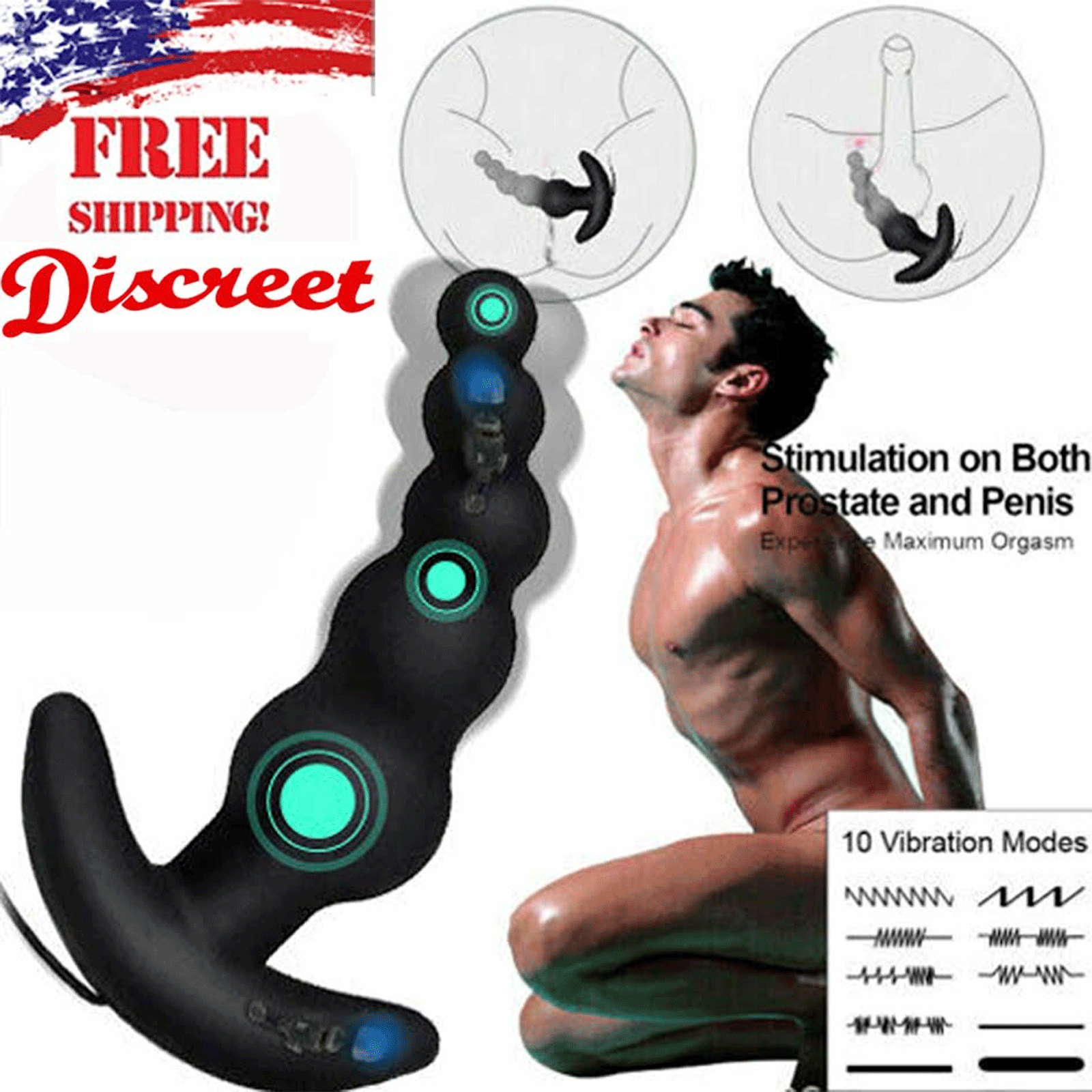 Prostate Vibrating Massager Dildo Anal Butt Plug G spot Sex Toy For prostate-vibrating-massager-dildo-anal-butt-plug-g-spot-sex-toy-for