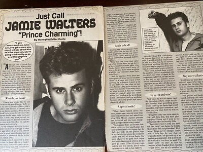 Jamie Walters, Two Page Vintage Clipping