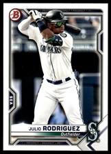 Julio Rodriguez 2021 Bowman #BP-86 Seattle Mariners FREE SHIPPING AutographDen