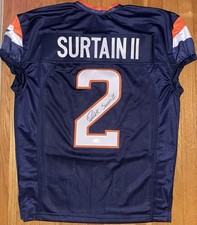Patrick Surtain II Signed Custom Blue Denver Broncos Custom GC Jersey JSA WITNS