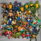 Massive Vintage TMNT Ninja Turtles Lot - 36 Figures, Over 80 Accessories & Parts