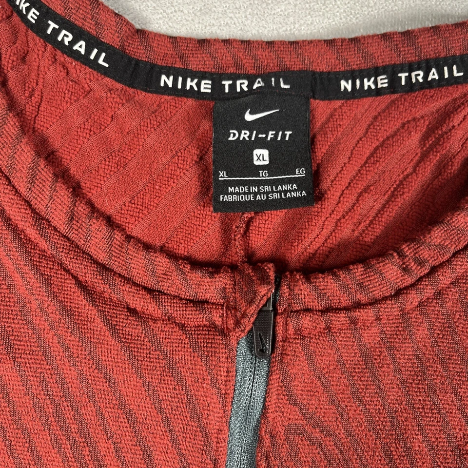 Camiseta de Trail Running Nike Dri Fit Element 1/2 Cremallera CZ9056 689 Cayenne Bronce Hombres XL Foto 2 de 4