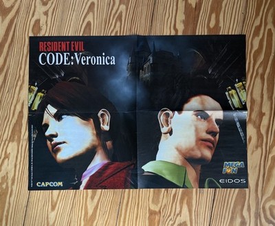 1999 Resident Evil Code Veronica / Vagrant Story Rare Poster PS1 GameCube SEGA