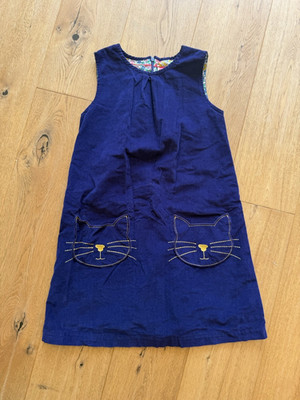 Kleid/ Cordkleid Mini Boden, 11-12 Jahre/ 152 cm, Mädchen, violett mit Taschen