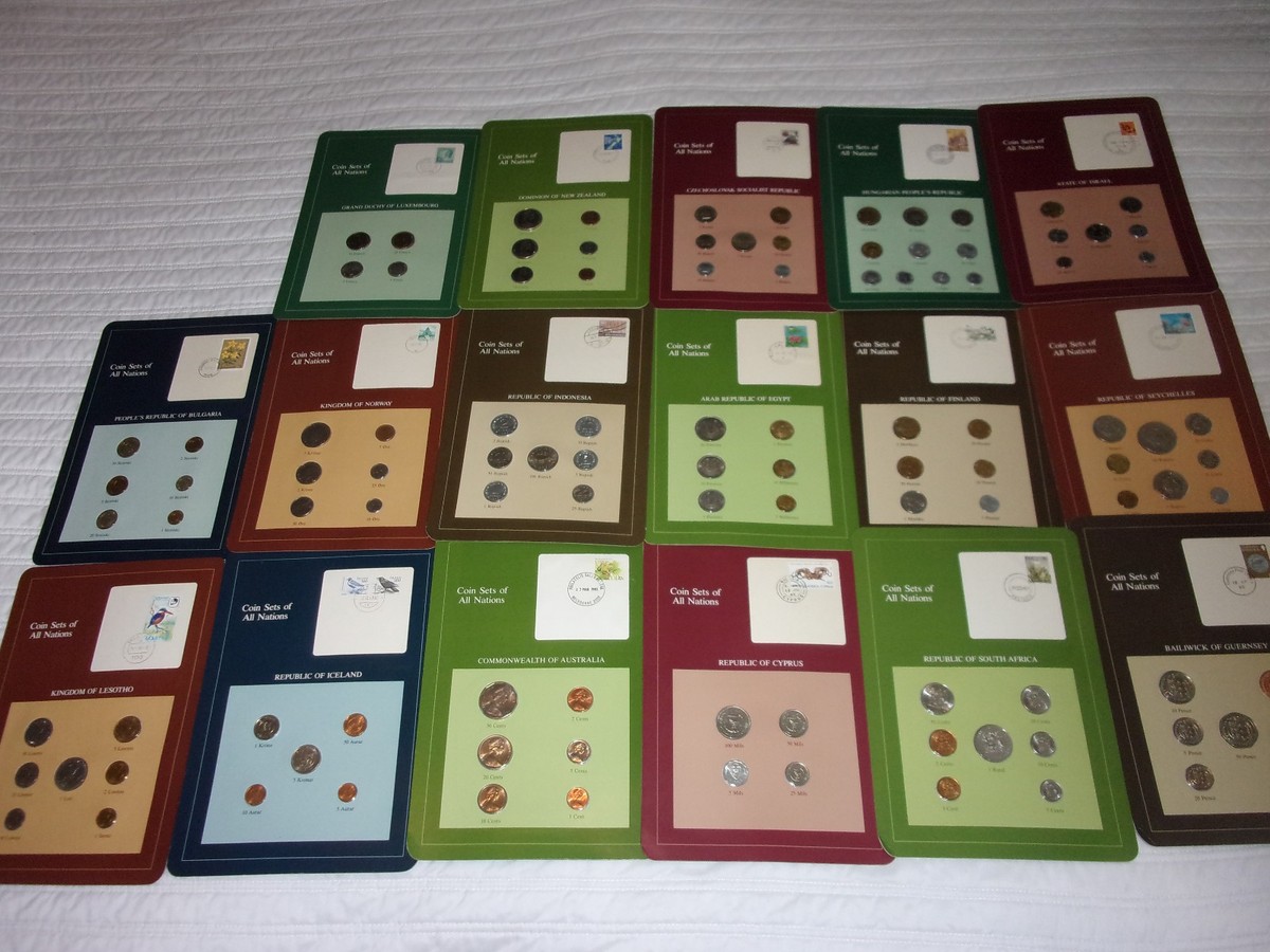 コレクション Coin Sets of All Nations Coin Sets of All Nations, 17 Nations in all, 109 coins, National
