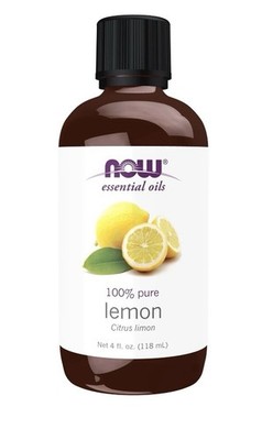 NOW Essential Oils Lemon Oil 100% Pure 4 fl oz 118mL Citrus Limon New